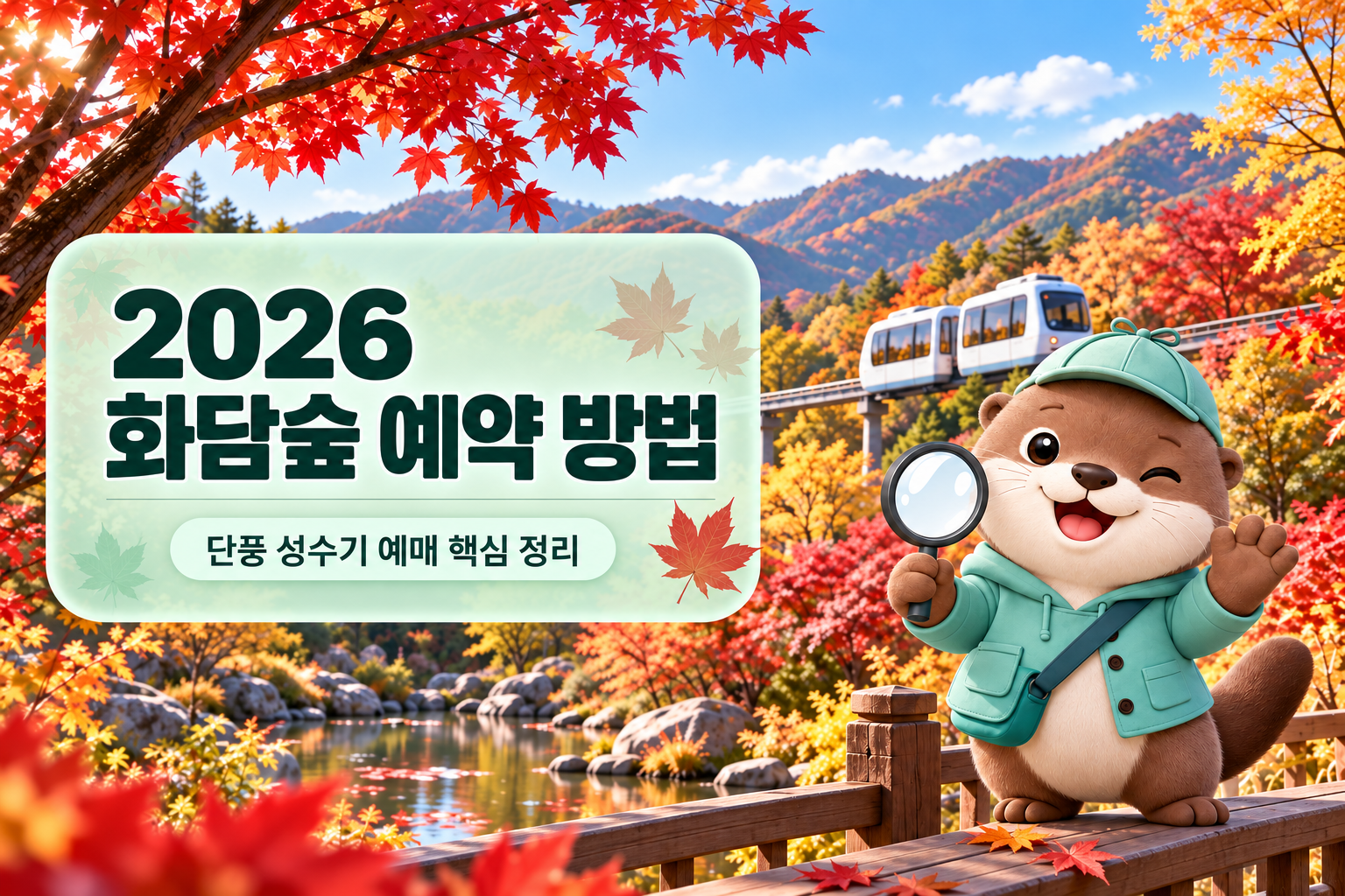 2026 화담숲 예약 방법｜가을 성수기 예매·모노레일 총정리